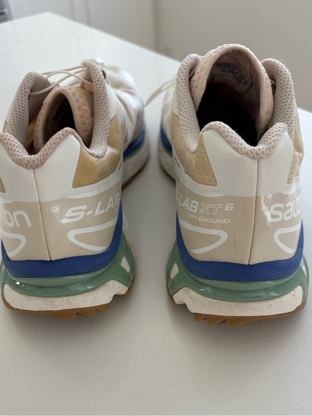 Salomon XT-6 Vanilla Ice Granite Green Trail Running Shoes Women’s 12 Men’s 11 - Picture 7 of 8